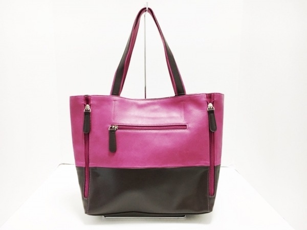 キタムラ Kitamura K2 トートバッグ レザー ピンク ダークブラウン バッグ かばん バッグ 売買されたオークション情報 Yahooの商品情報をアーカイブ公開 オークファン Aucfan Com