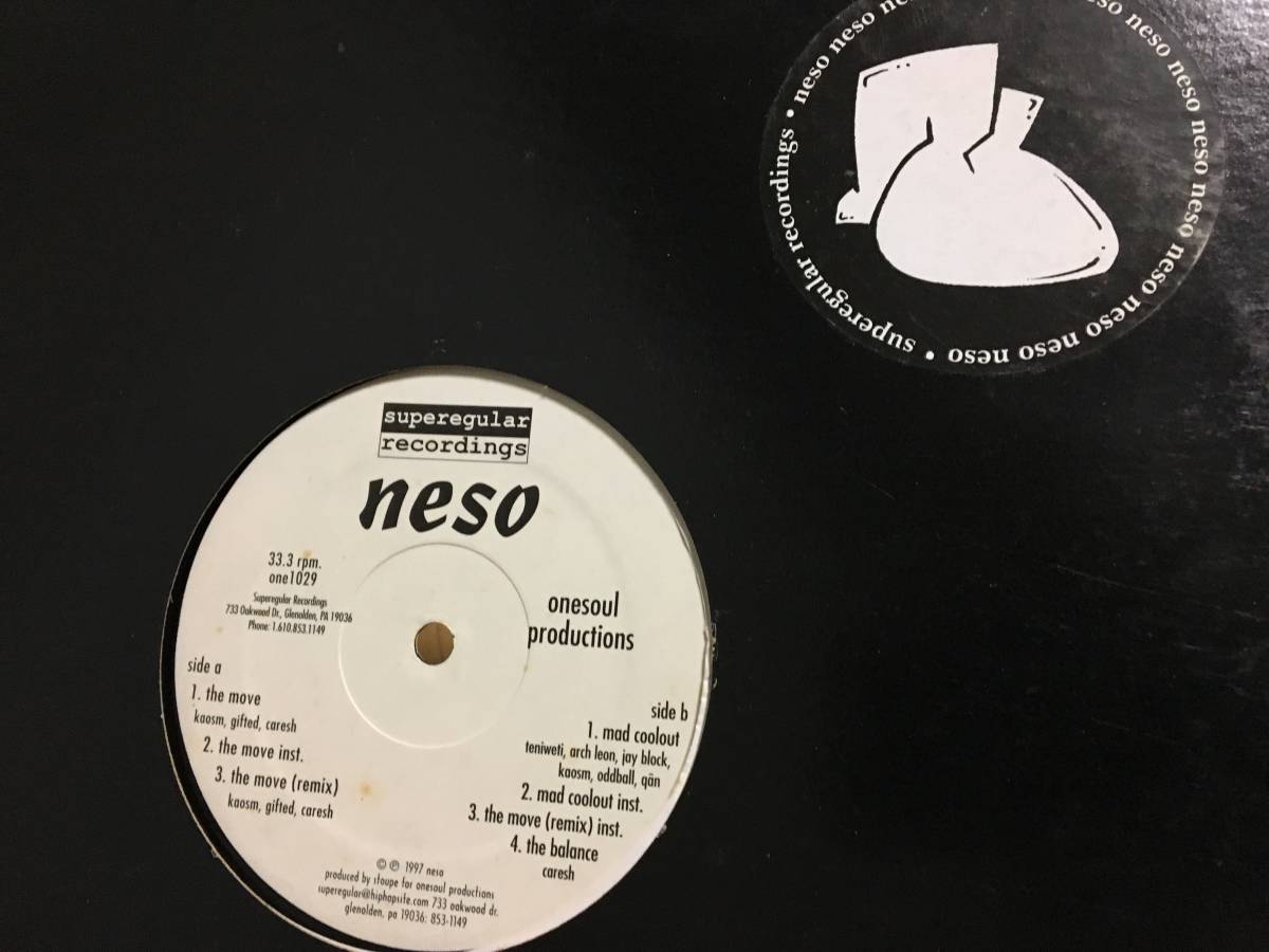 定番，定番人気 NESO / THE MOVE b/w MAD COOLOUT 12" 97年 アングラ(ラップ、ヒップホップ)｜売買されたオークション情報、yahooの商品情報をアーカイブ公開 - オークファン ラップ、ヒップホップ