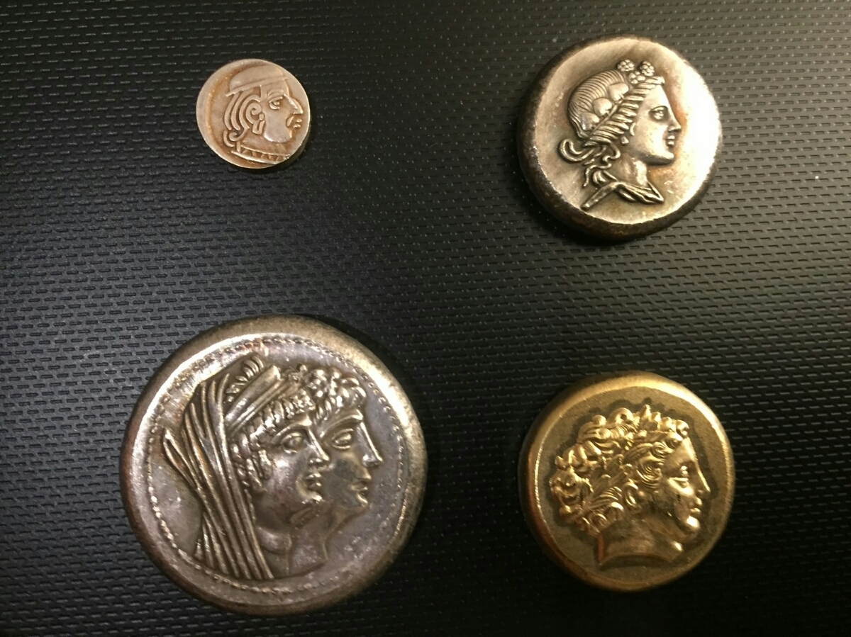 古代ギリシャ銀貨ローマ　アンティーク 古代ギリシャ銀貨 金貨 ローマ テトラドラクマ ステーター 紀元前