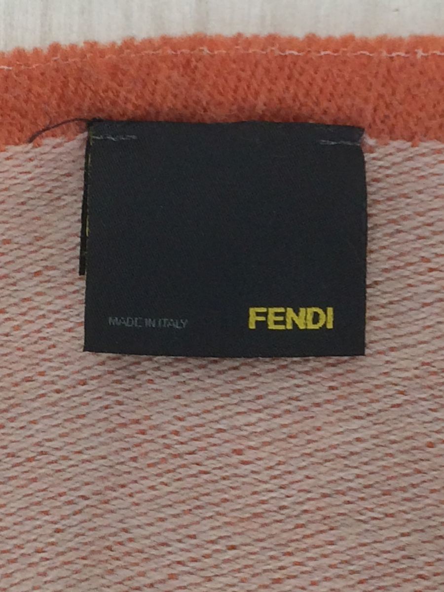 Fendi FENDI◆マフラー/ウール/ORN/無地 Embroidered Wool Blend Scarf (FENDI&frasl;マフラー・ストール