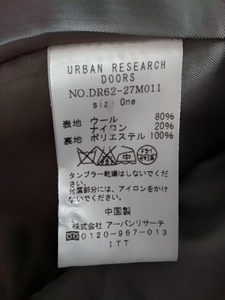 アーバンリサーチドアーズ URBAN RESEARCH DOORS サイズ1 S ライトグレー レディース 冬物 コート(コート)｜売買された ...