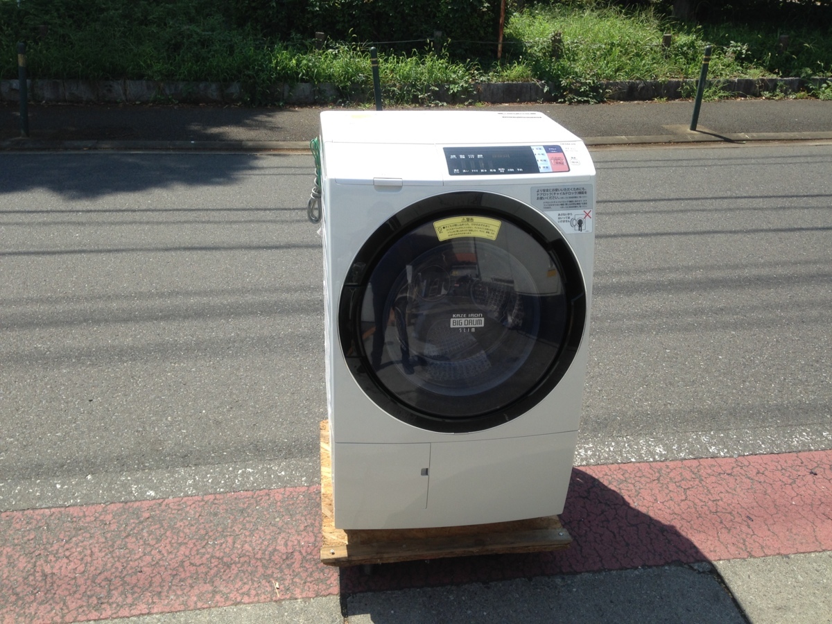 ☆中古☆ 直接引取可 日立 11kg 2017年製 ビッグドラム BD-SV110AL 自動おそうじ ヒートリサイクル ドラム式 洗濯機 洗濯乾燥