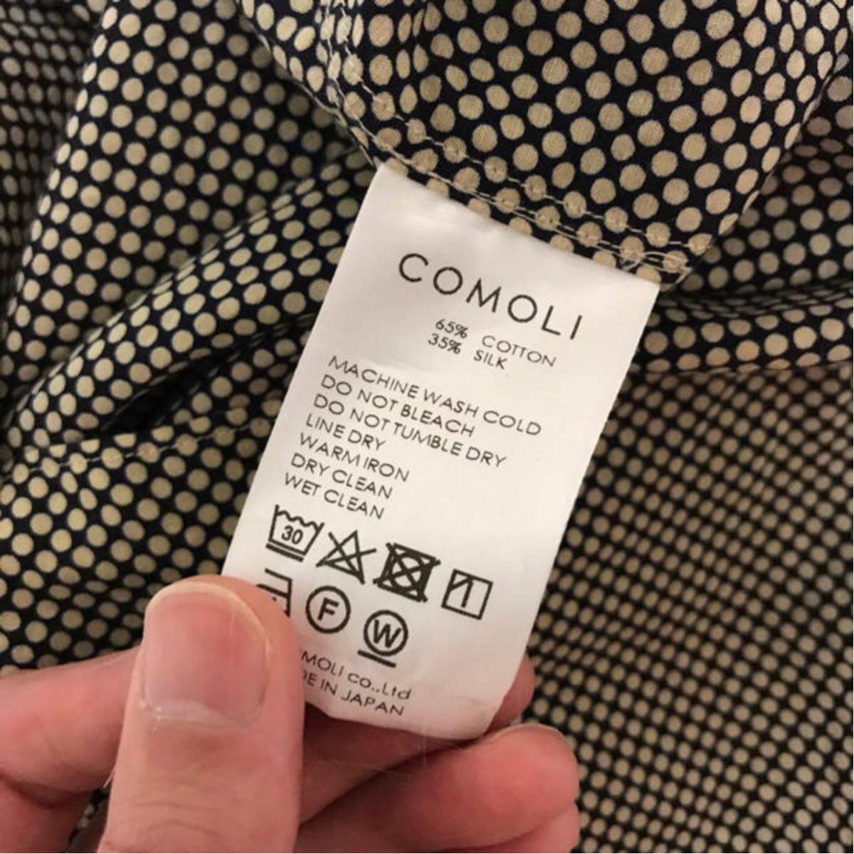 comoli シルクドット コモリシャツ