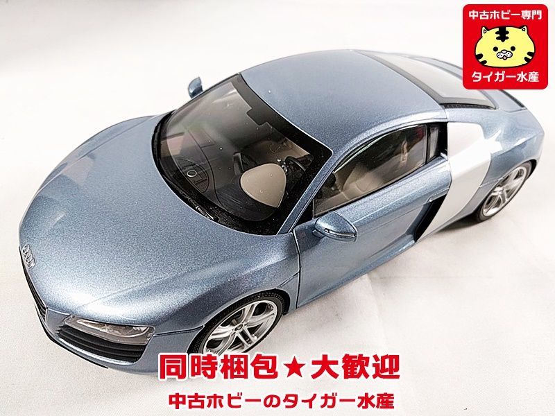 京商 1/18 アウディ R8 Jetblau ミニカー 同時梱包OK ★H - R8 1&frasl;18 Matt Black 4.2TDI