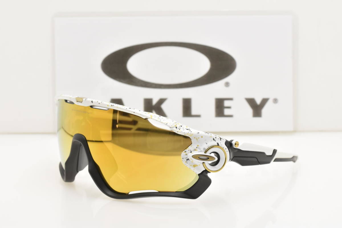 超激得，100%新品 正規輸入品 OAKLEY オークリー OO9290-4231 JAWBREAKER ジョウブレイカー スプレターホワイト 24Kイリジウム(セル、プラスチックフレーム)｜売買されたオークション情報、yahooの商品情報をアーカイ セル、プラスチックフレーム