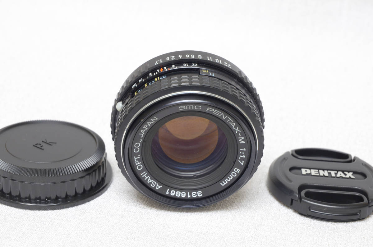 整備済美品 ペンタックス M 50mm F1.7 Kマウント用 整備済⁄極美品SMC