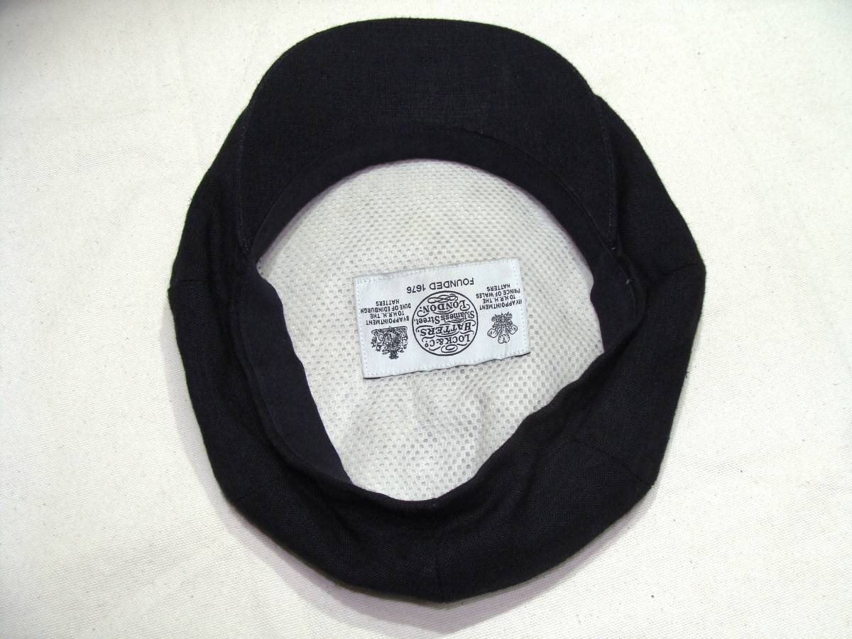 帽子 Lock&Co.Hatters(ジェームスロック)リネンキャスケット