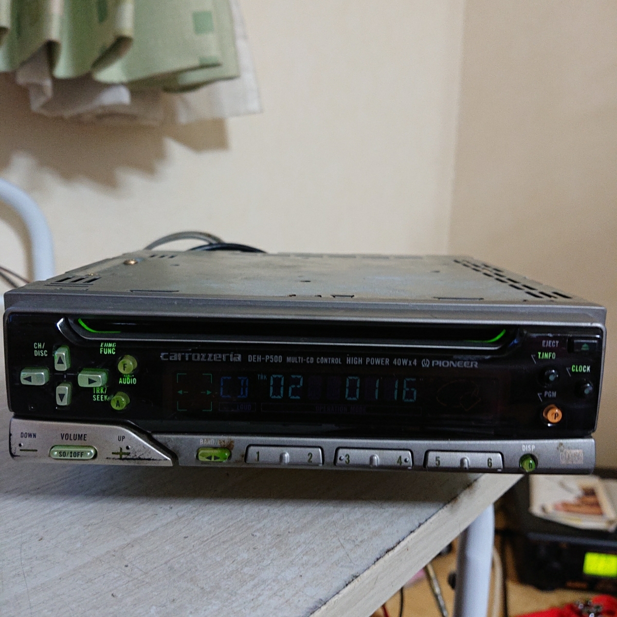 中古品】 ☆当時物☆ カロッツェリア KDS-P500 + DEH-P500 カセット CD
