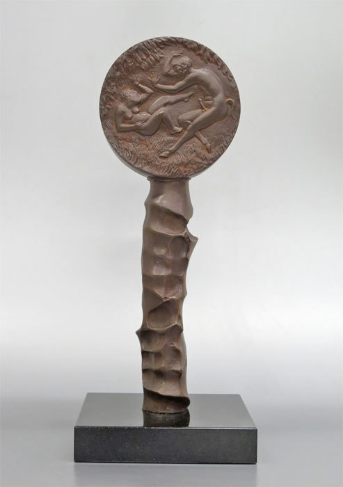 ◎新谷琇紀 ブロンズ彫刻像 / 高さ36cm / 彫刻家 作品 彫刻作品