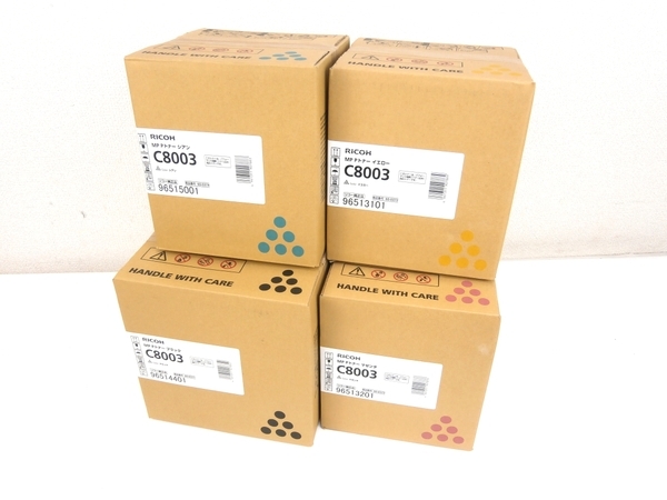 未使用 RICOH C8003 純正 MP P トナー 4色セット ブラック マゼンタ
