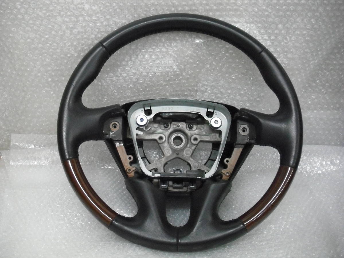 BLUD ウッドコンビ ハンドル ステアリング 日産 純正 E52 エルグランド
