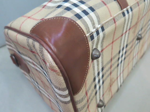 Burberrys チェック柄 ボストンバッグ 中型 ☆Burberrys☆ バーバリー チェック柄 ボストンバッグ