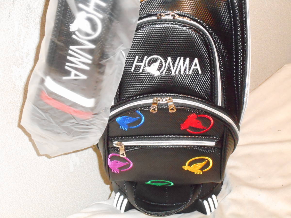 未使用 HONMA 8.5型 5分割 アスリートスポーツカートバック (BKxWH) _4