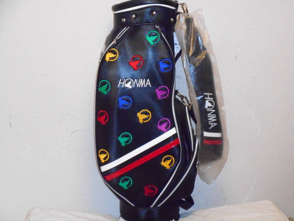 未使用 HONMA 8.5型 5分割 アスリートスポーツカートバック (BKxWH) _8