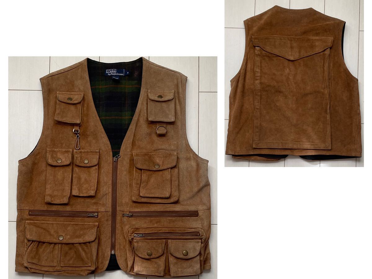 大人気，人気SALE 送料無料 90s POLO ラルフローレン VINTAGE leather 