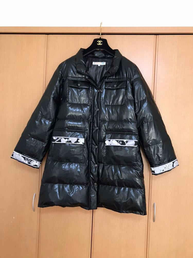 近年美品　LEONARD レオナール　ダウン　コート　ブラック　42 LEONARD（ダウンコート）のフリマアイテム一覧 - LEONARD(レオナール