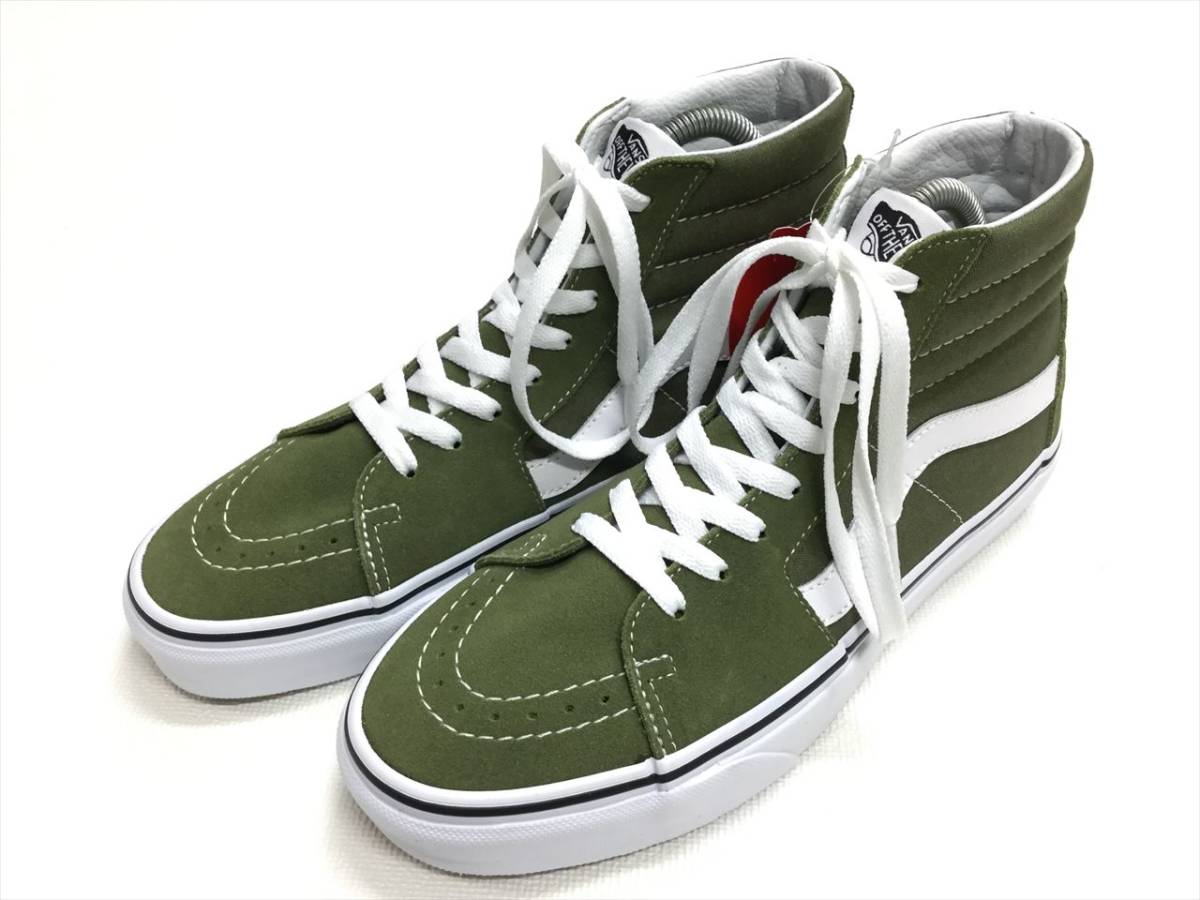 VANS SK-8 Hi モスグリーン スエード キャンバス US6.5 (24.5cm 