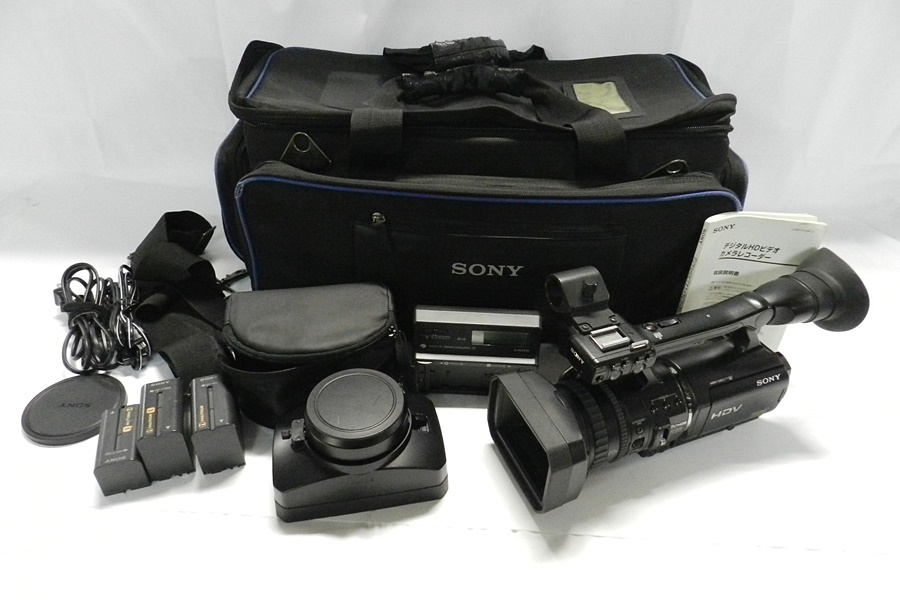 東京)SONY ソニー HVR-V1J 業務用HDVカムコーダー ワイコンなど付属込み