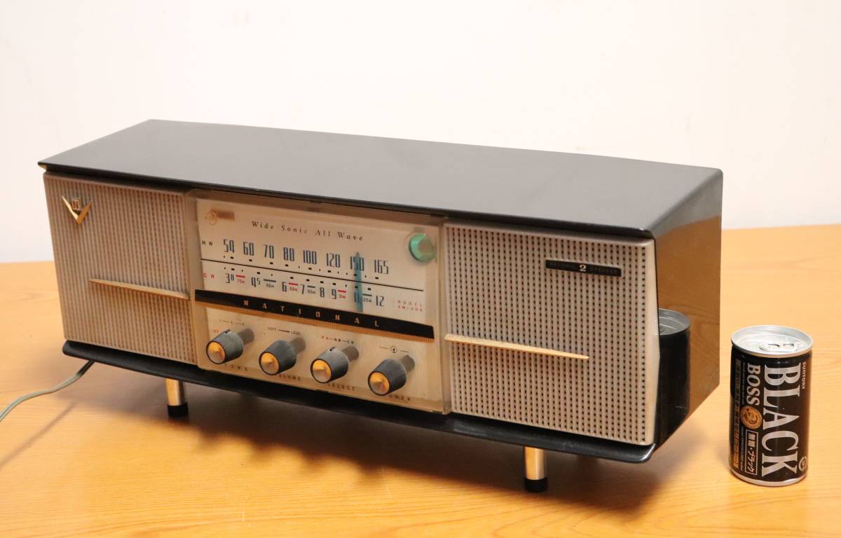 M National ナショナル 真空管ラジオ AM-390