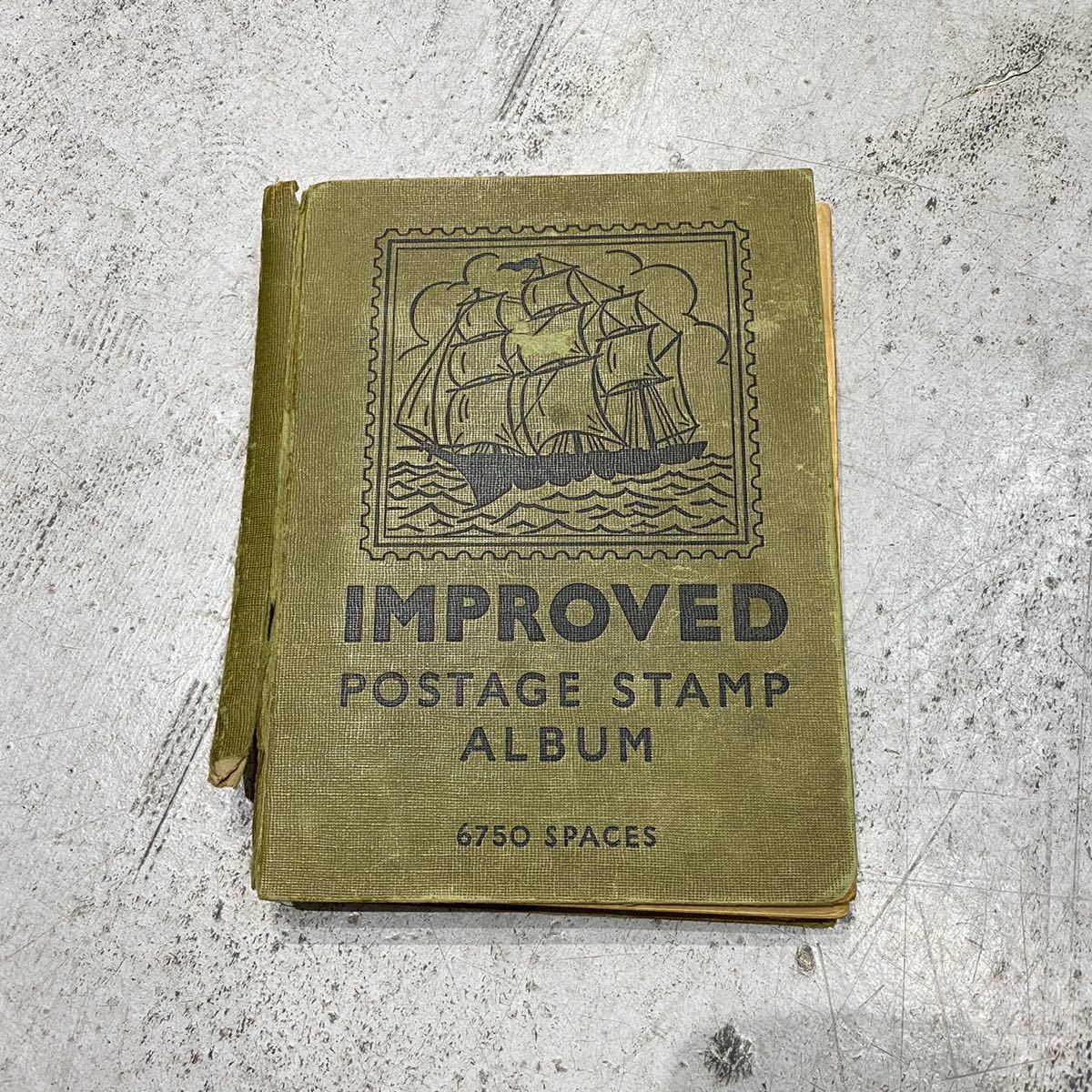 希少 IMPROVED POSTAGE STAMP ALBUM 世界 海外 切手 本 ANTIQUE BOOK