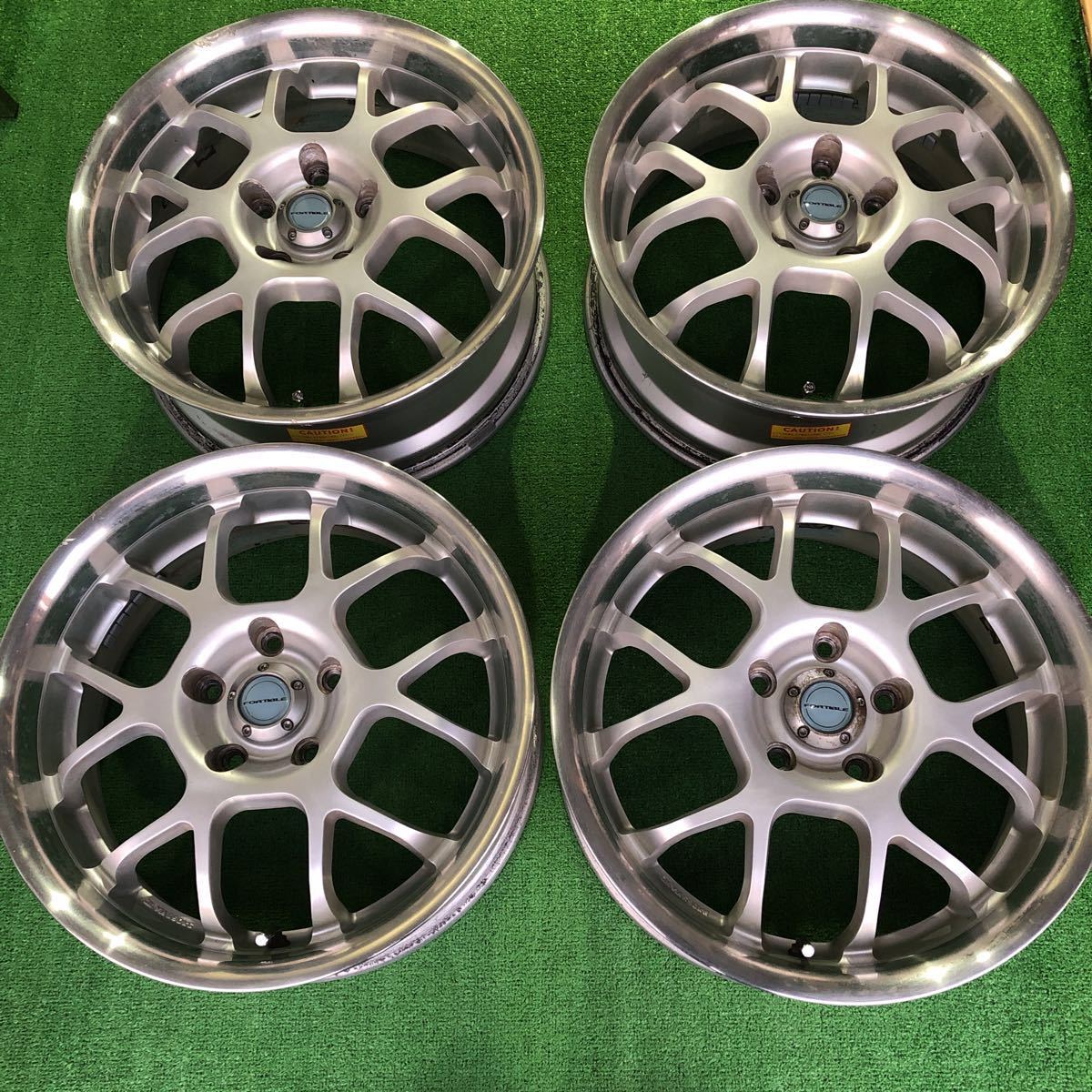 FORTIBLE 17×7J 5-114.3 ET48 4本セット エスティマ等に最適(社外品)