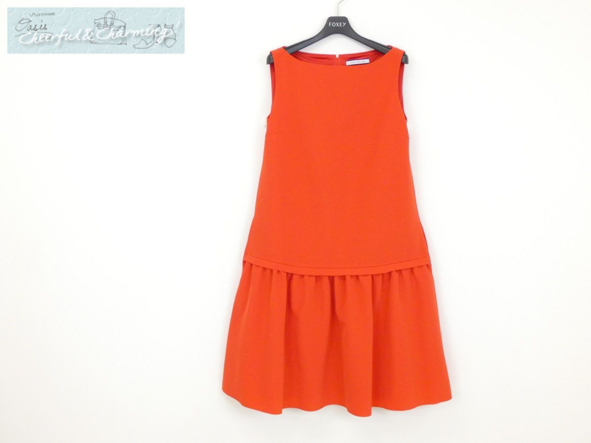 品質保証，人気SALE Sランク FOXEY NEWYORK ドレス ワンピース 38 レッド トリアセテートポリエステル#ロゴ入ファスナー '18年VERY滝沢眞規子さん 38959(ワンピース)｜売買されたオークション情報、yahooの商品情報を 女性用