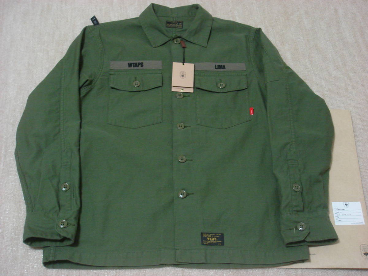  WTAPS BUDS LS SHIRTS.COTTON.SATIN OD L/シャツ(長袖シャツ)｜売買されたオークション情報、yahooの商品情報をアーカイブ公開 - オークファン トップス