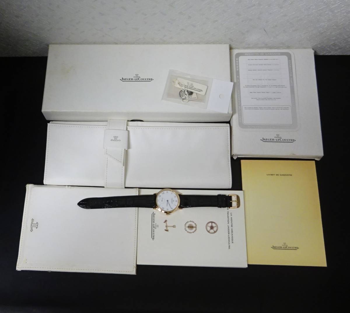美品 良品 希少 K18PG 金無垢 JAEGER LECOULTRE ジャガールクルト ジェントローム 155.2.9 自動巻 メンズ 国際保証書あり 純正箱あり 本物_2