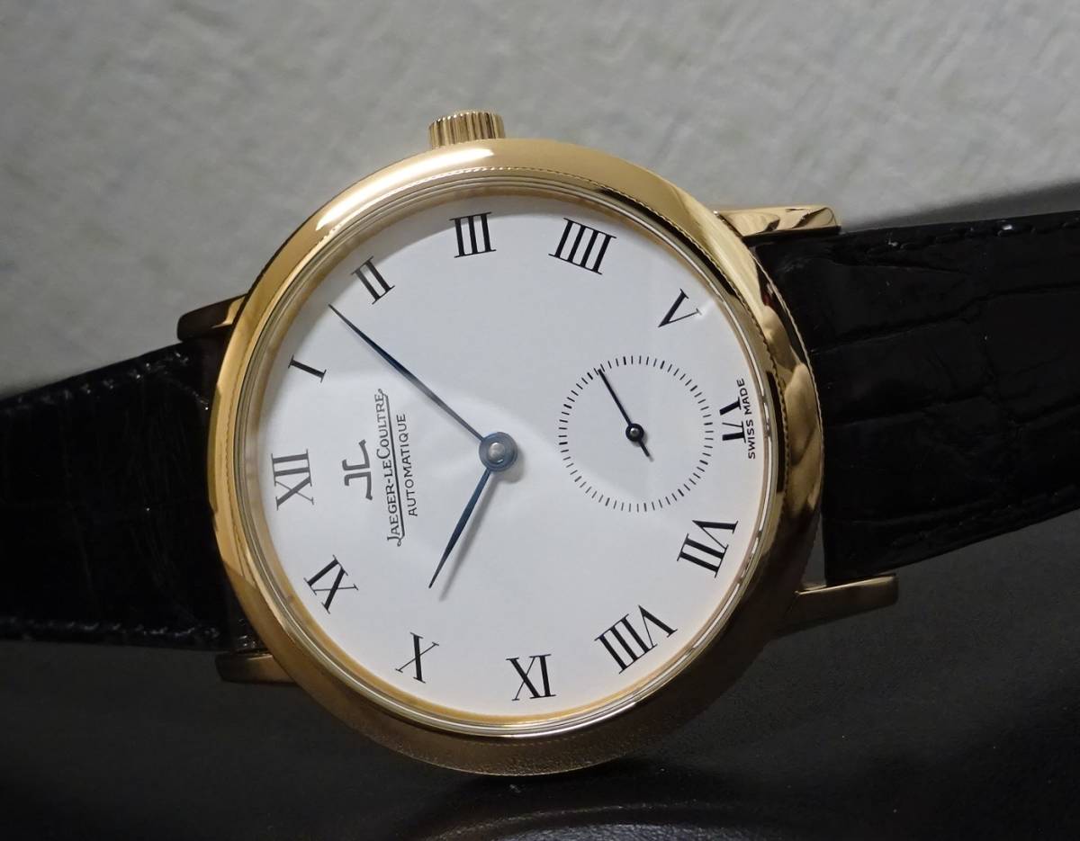 美品 良品 希少 K18PG 金無垢 JAEGER LECOULTRE ジャガールクルト ジェントローム 155.2.9 自動巻 メンズ 国際保証書あり 純正箱あり 本物_3