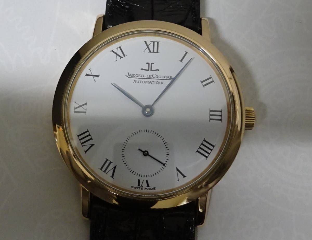 美品 良品 希少 K18PG 金無垢 JAEGER LECOULTRE ジャガールクルト ジェントローム 155.2.9 自動巻 メンズ 国際保証書あり 純正箱あり 本物_4