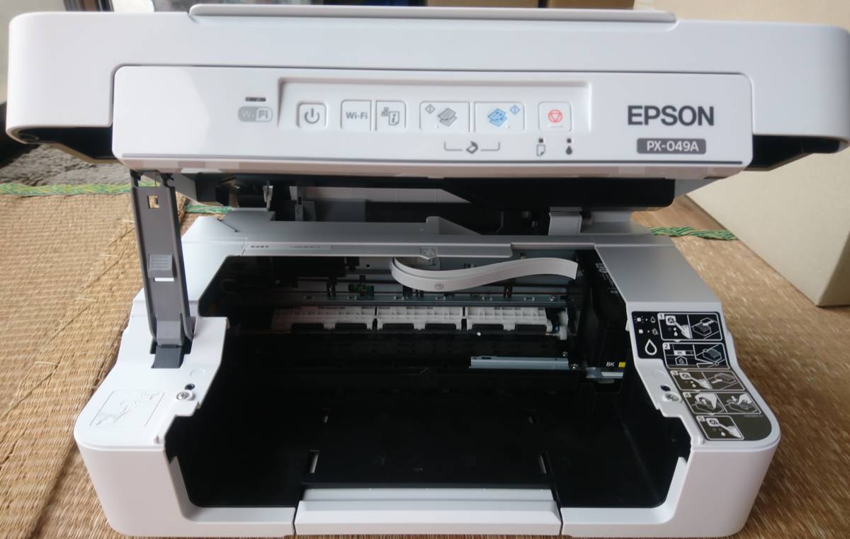 EPSON Colorio PX-049A カラリオプリンター 4色カートリッジ 無線LAN 幅390×奥行300×高さ145mm コピー スキャナー