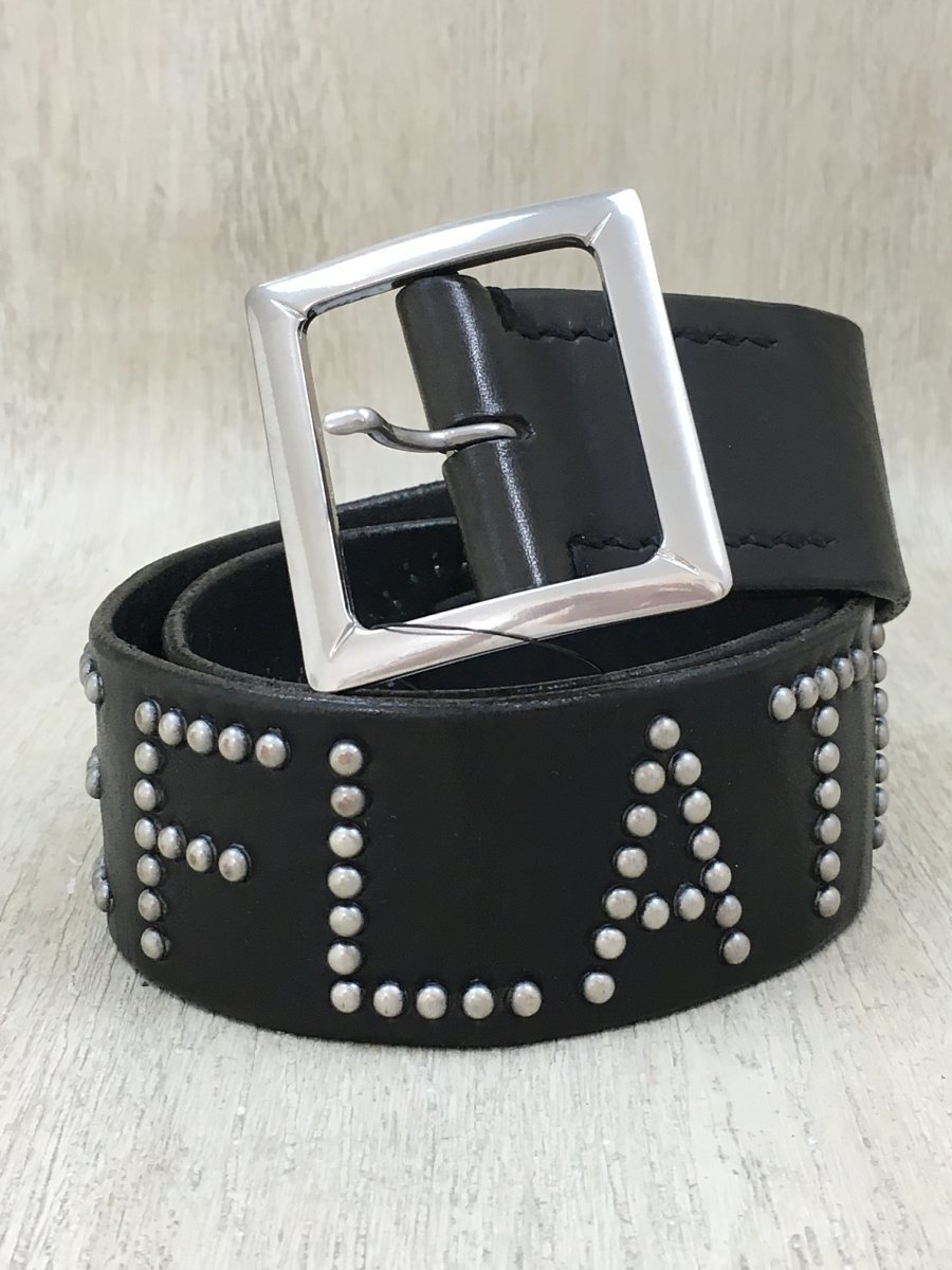 THE FLAT HEAD◇スタッズベルト/レザー/BLK THE FLAT HEAD(ザフラット