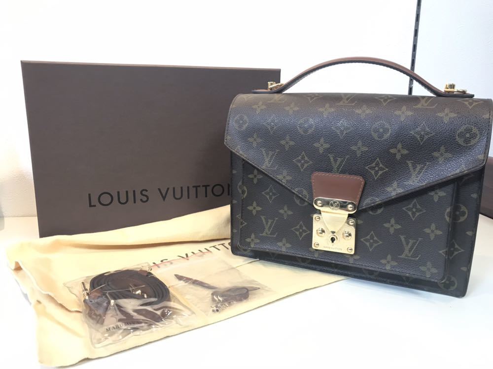 LOUIS VUITTON ルイヴィトン LV モノグラム モンソー ショルダーバッグ 