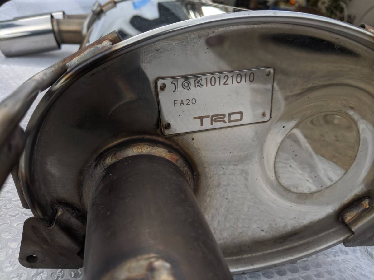 ZN6 86 TRD ハイレスポンスマフラー Type-R 前期 FA20 BRZ TRD 0 ZN6