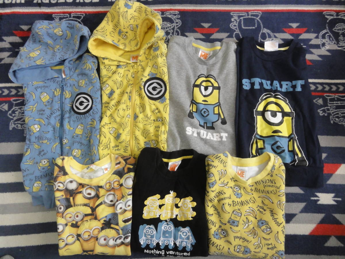 ミニオンズ 裏起毛 パーカー トレーナー 130サイズ 7枚セット しまむら H M まとめ売り 総柄 130 125 134cm 売買されたオークション情報 Yahooの商品情報をアーカイブ公開 オークファン Aucfan Com