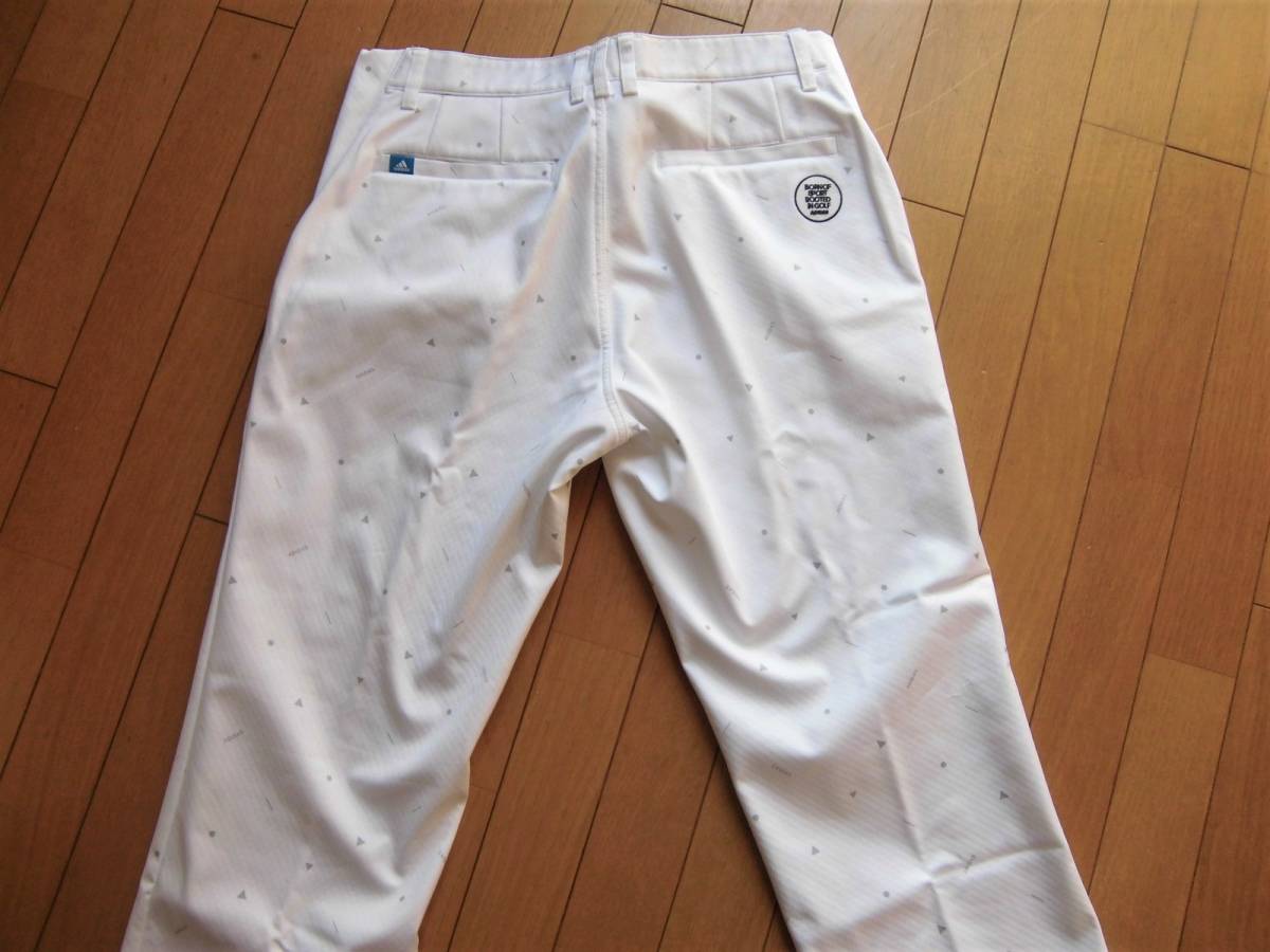 adidas アディダス メンズ 厚手 ゴルフパンツ 裏起毛フリース モノグラム ゴルフ82防寒 新品]アディダス オリジナルス ma-1 ma1 ゴルフ 保温 ボンディング ブラック&frasl;シルバーメタリック