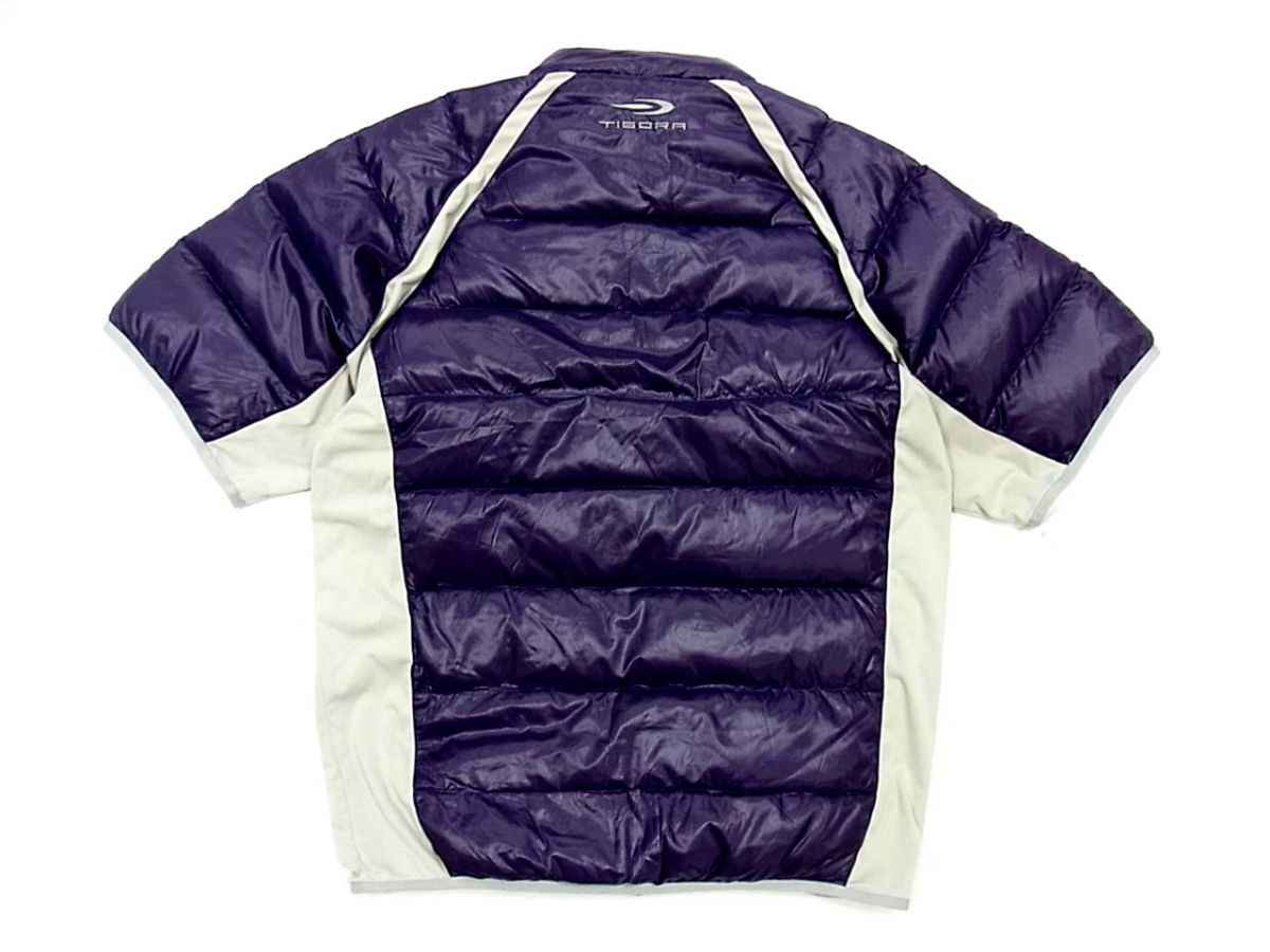 1円 ★TIGORA　ダウンジャケット 半袖 ゴルフ ジップジャケット ティゴラ アウター メンズ