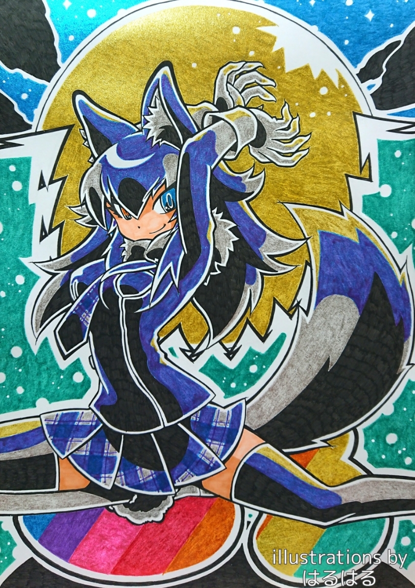 手描きイラスト タイリクオオカミちゃん 手描きイラスト 売買されたオークション情報 Yahooの商品情報をアーカイブ公開 オークファン Aucfan Com