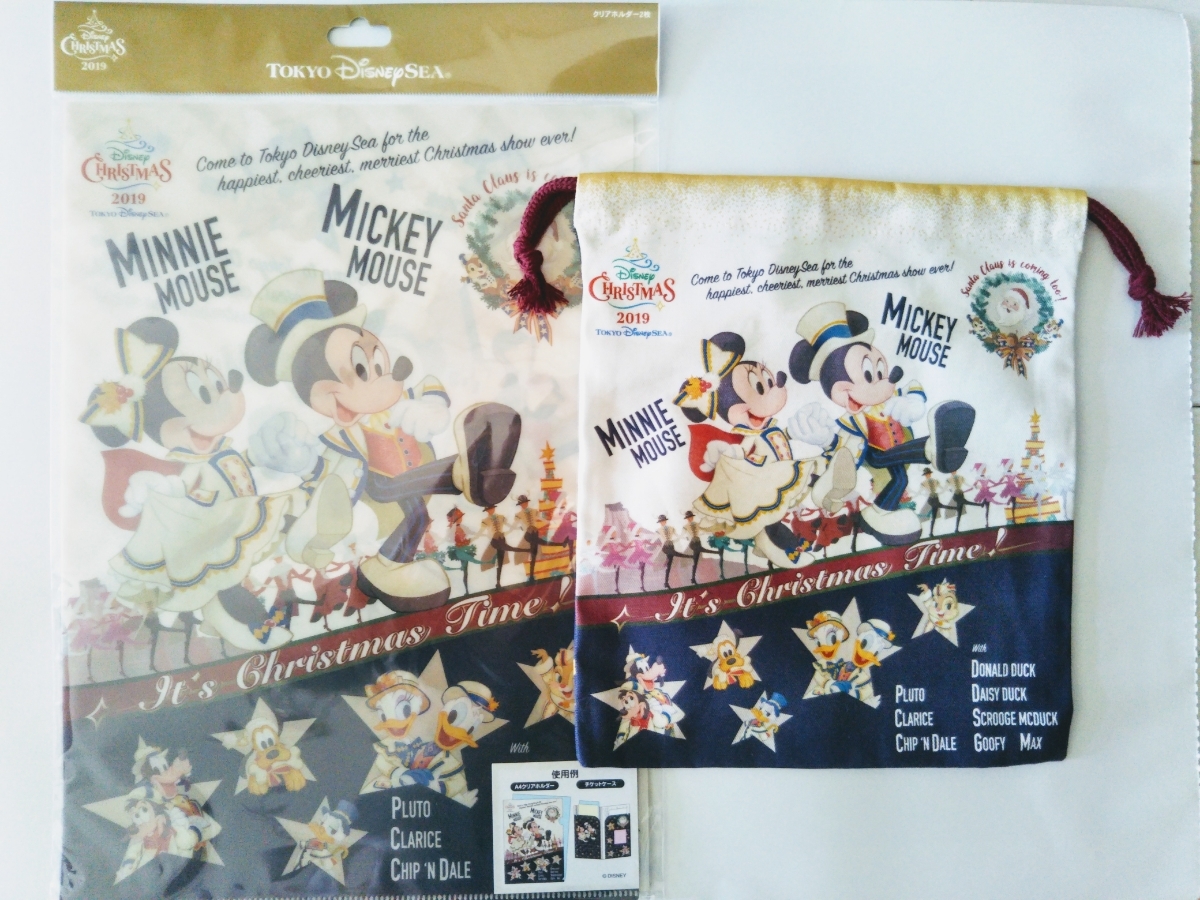 品あり ディズニーシー Xmas 19 巾着 クリアホルダーチケットホルダー セット ディズニーリゾート ディズニー 売買されたオークション情報 Yahooの商品情報をアーカイブ公開 オークファン Aucfan Com