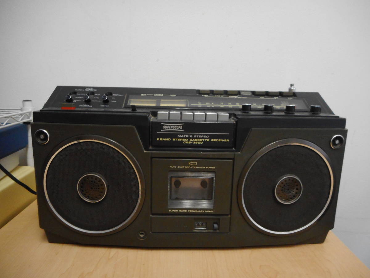 [ラジカセ] マランツ/Marantz SUPERSCOPE CRS-3800 MATRIX STEREO マトリックスステレオ 現状品[中古使用品]