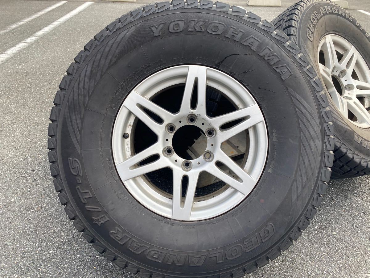 ヨコハマ ジオランダー i/T-S アイスガード スタッドレス 285/75R16 7J+25 JWL-Tホイール付 ランクル FJクルーザー プラド サーフ サファリ