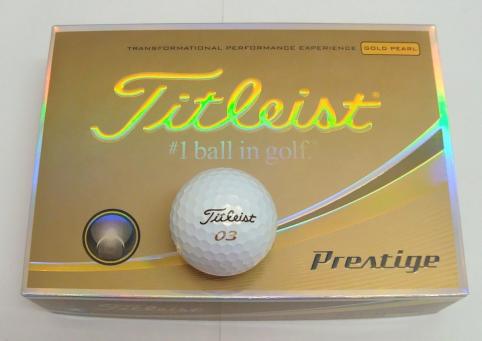 新品★タイトリスト★プレステージ Prestige ボール★2017★ゴールドパール★日本正規品★2箱★24球