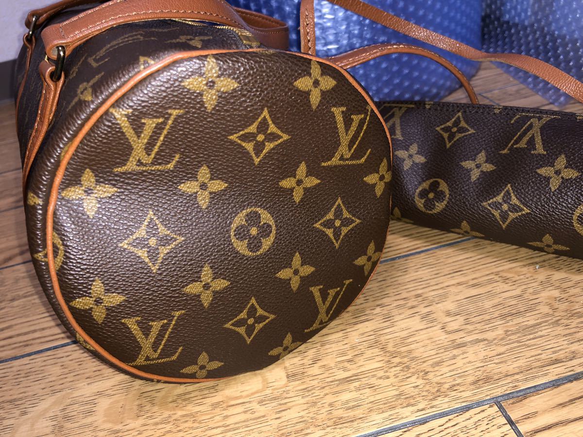 美良品 1円～ ルイ ヴィトン 旧 パピヨン30 モノグラム ロゴ ミニ 