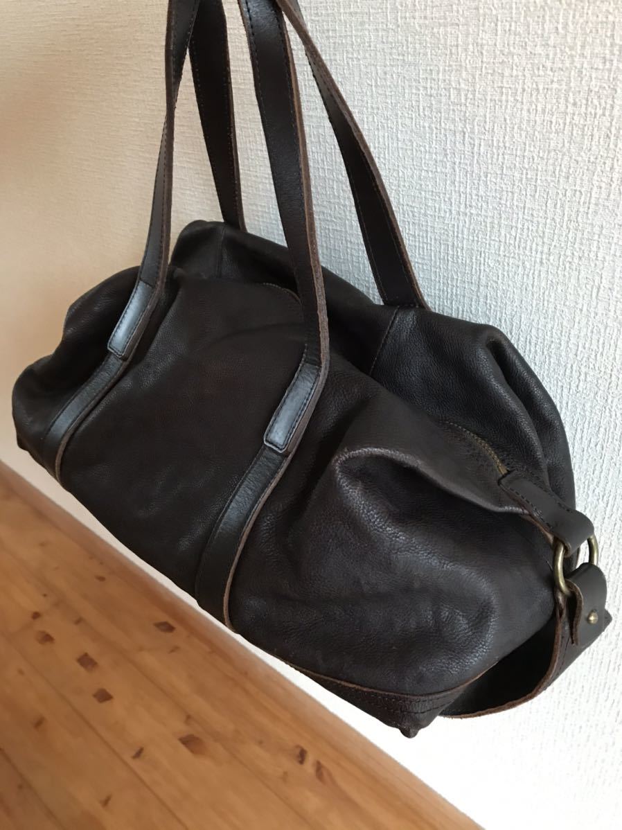 【限定品】ポーター 70周年記念モデル ボストンバッグ オールレザー ブラック ポーター PORTER 70周年 限定品 レザー ボストンバッグ ダークブラウン