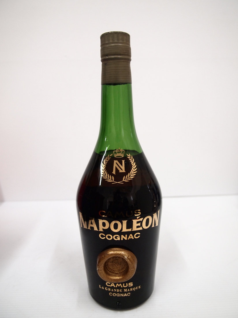 限定SALE，お買い得 ☆CAMUS NAPOLEON カミュ ナポレオン クリアボトル☆コニャック ブランデー 古酒・未開栓 A6969C3
