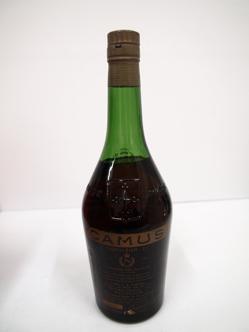 限定SALE，お買い得 ☆CAMUS NAPOLEON カミュ ナポレオン クリアボトル☆コニャック ブランデー 古酒・未開栓 A6969C3