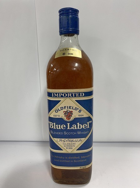 E188-M9-92 OLDFIELDS Blue Label オールドフィールド ブルーラベル スコッチウイスキー 750ml 43% 未開栓 現状品⑨ Blue Label - Bottle Design Edition