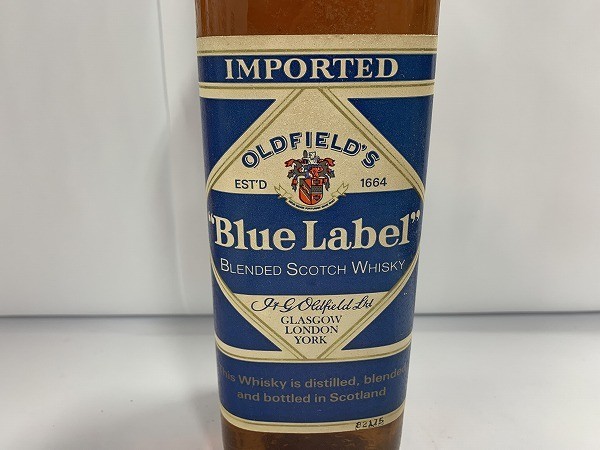 E188-M9-92 OLDFIELDS Blue Label オールドフィールド ブルーラベル スコッチウイスキー 750ml 43% 未開栓 現状品⑨ Blue Label - Bottle Design Edition