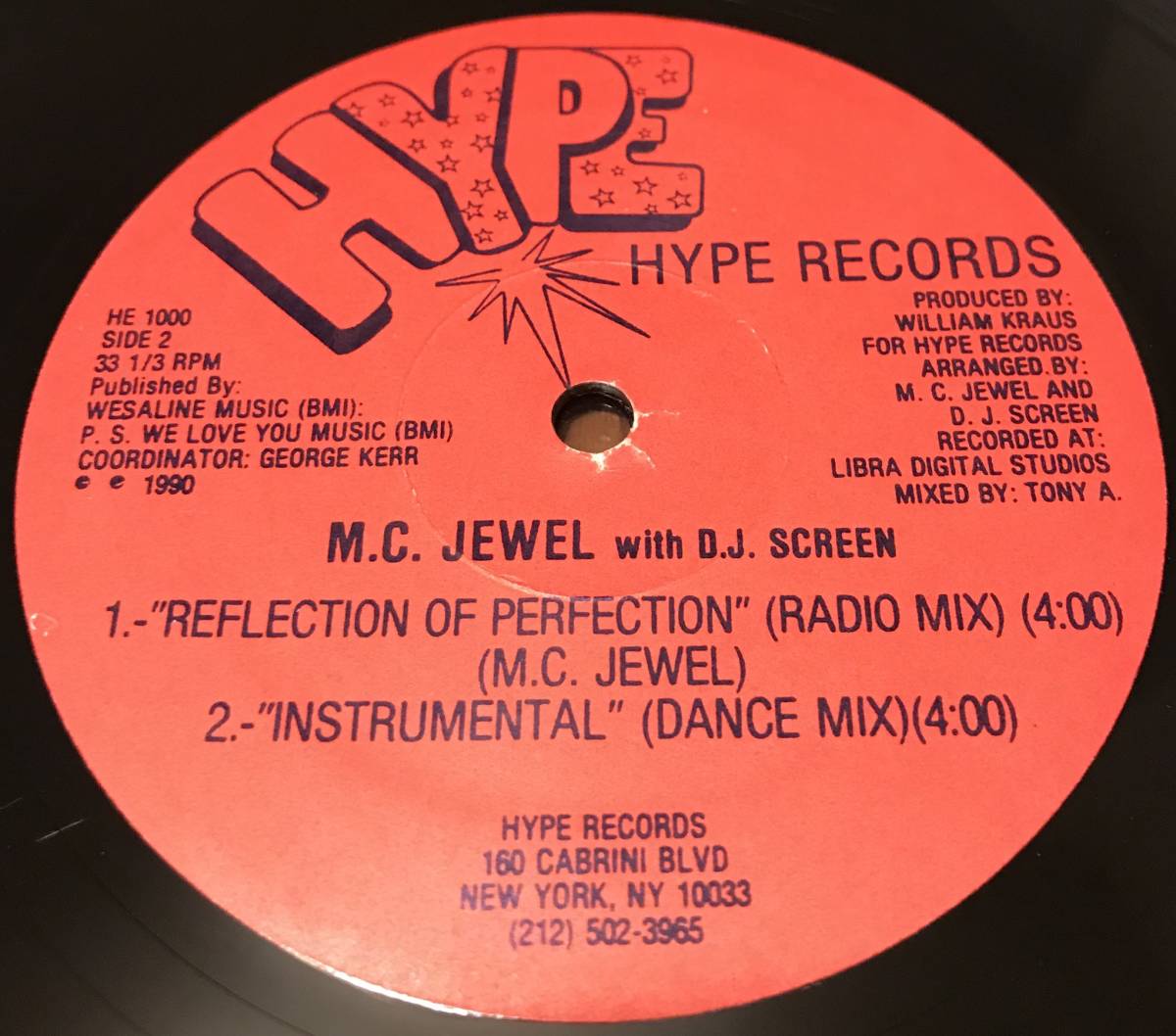 レアUS org！M.C. Jewel with D.J. Screen 「I Am A Poet / Reflection Of Perfection」ミドル DJ KOCO hip hop_2