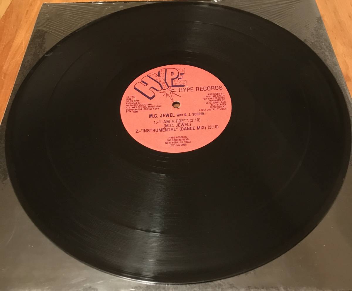 レアUS org！M.C. Jewel with D.J. Screen 「I Am A Poet / Reflection Of Perfection」ミドル DJ KOCO hip hop_3